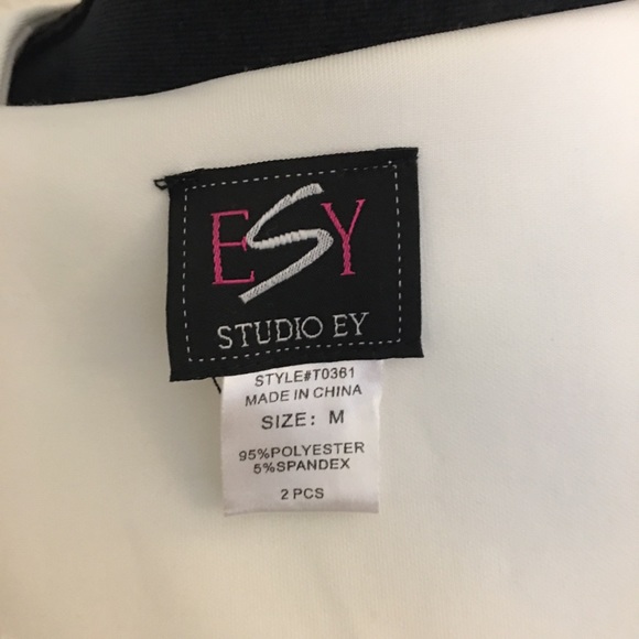 ESY Studio EY 2 piece white dress M - Picture 7 of 10